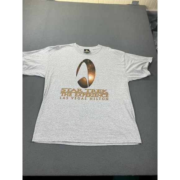 Star Trek The Experience Other - Star Trek The Experience Shirt Mens XL Gray Las Vegas Hilton Graphic Tee Sci-Fi